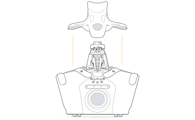 Robot control panel: push button