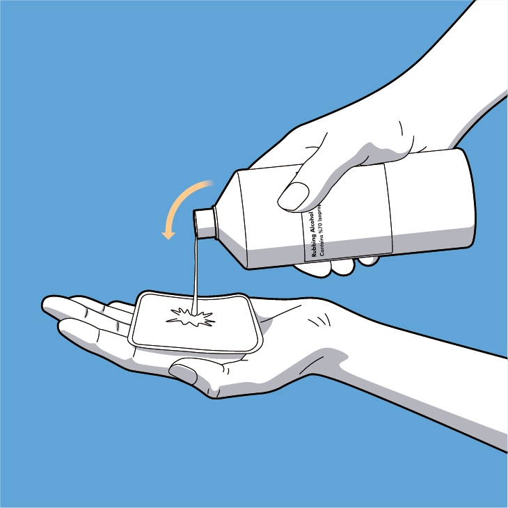 Prepare cleaning materials