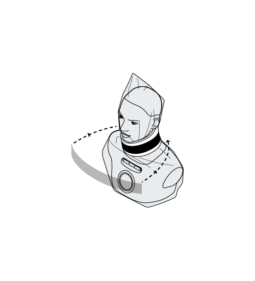 Secure the neck brace