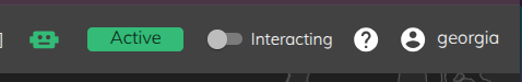 Interaction toggle in Tritium UI